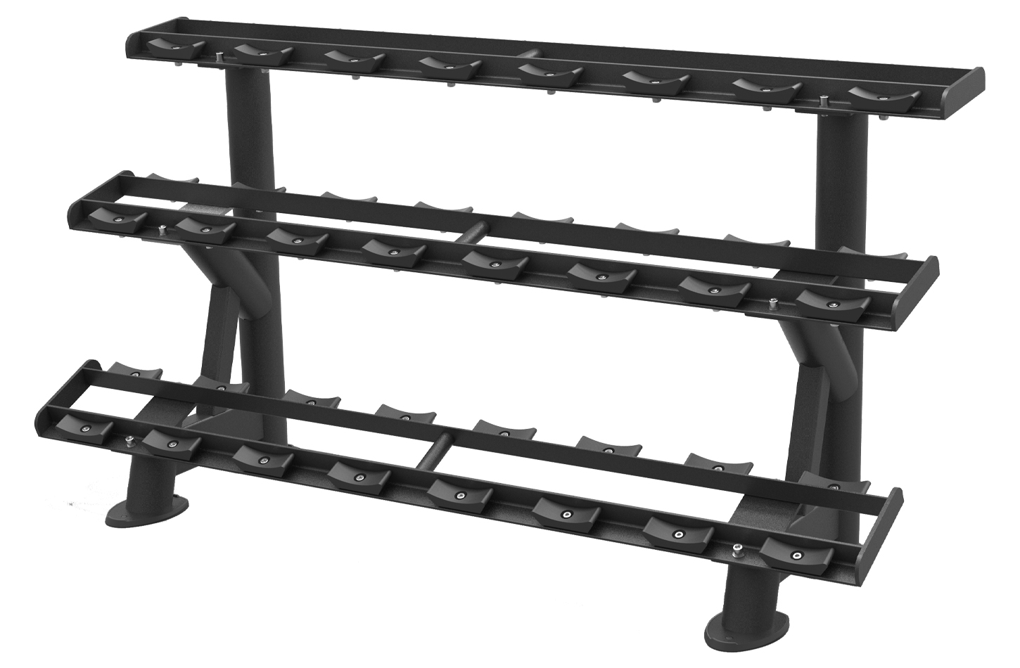 fl f0267 dumbbell rack three tier